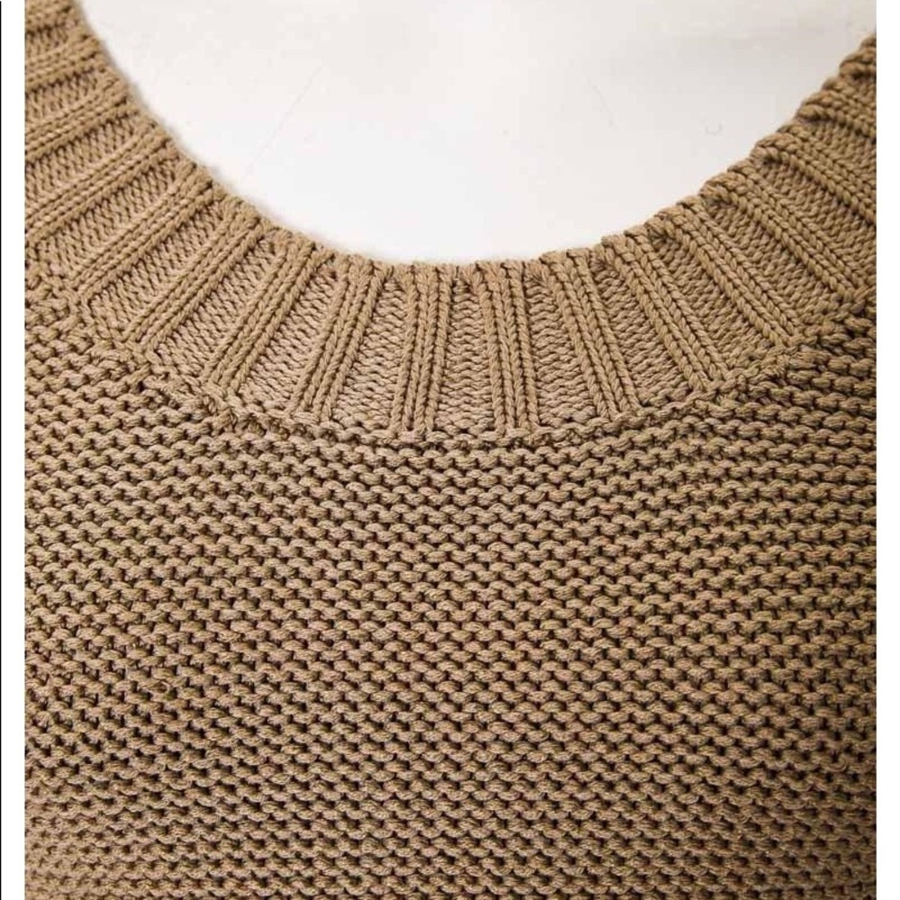 Céline Cropped Cotton/Silk Scoopneck Sweater - Picture 5 of 6